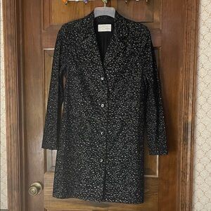 Equestrian Designs long blazer, velvet leopard fabric, M, excellent condition